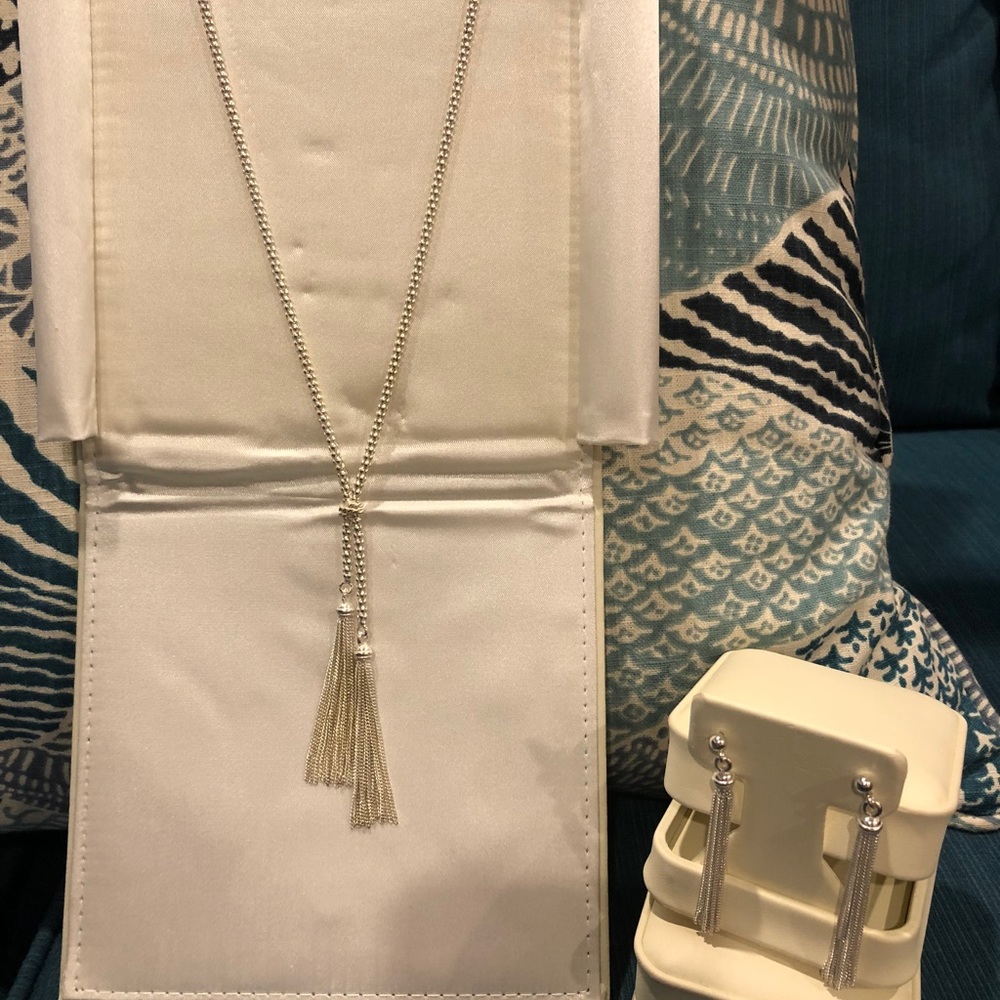 Jared Sterling Silver Necklace & Earrings